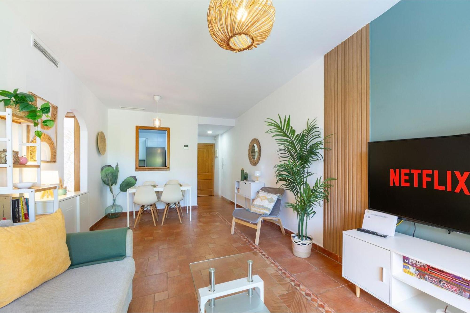 Jardin Privado # Netflix # Playa A 8Min # Wifi # Familia # Apartamento Vera Kültér fotó